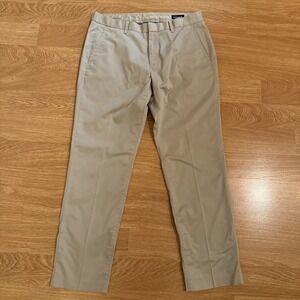 Bonobos Wednesday Pants Men's Beige 33x30 (Act 34x29) Slim Fit Chino‎ Stretch
